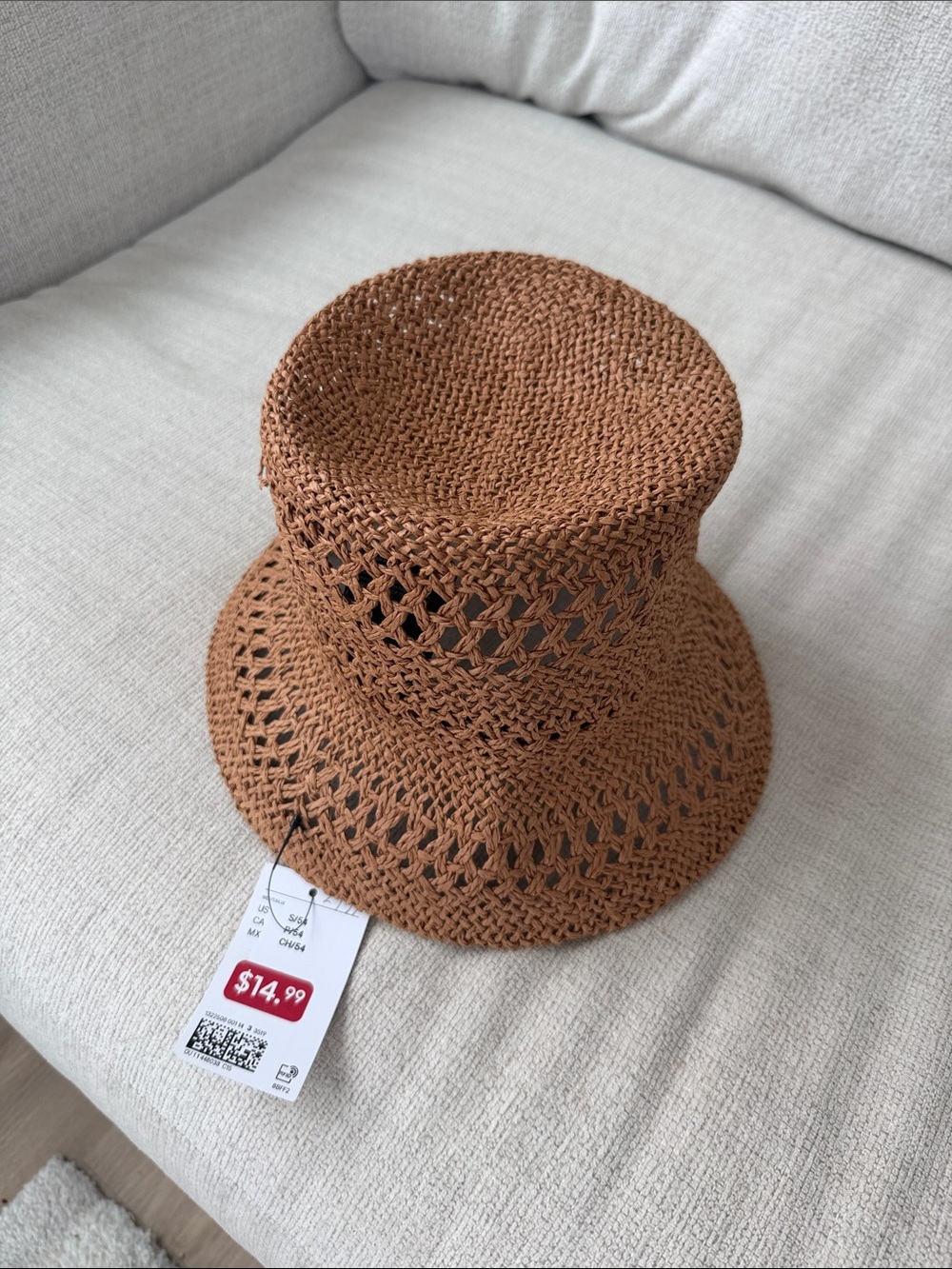 H&M Crochet Bucket Hat - Tan Brown